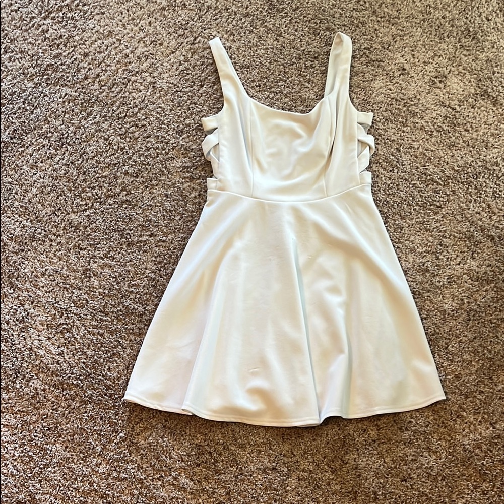 B. Smart White Mini Dress Chic and Versatile